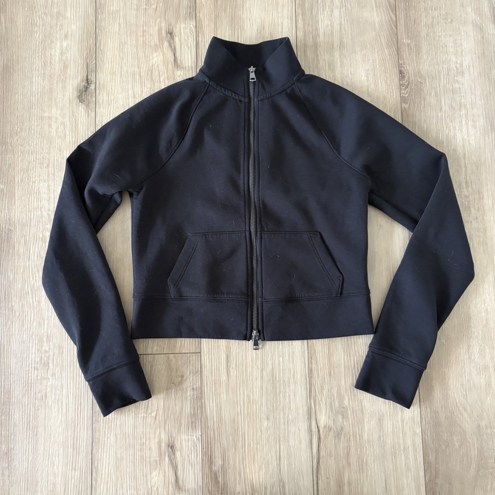 YPB Women's Light Jacket Size Small Double Zip Black Activewear Gym